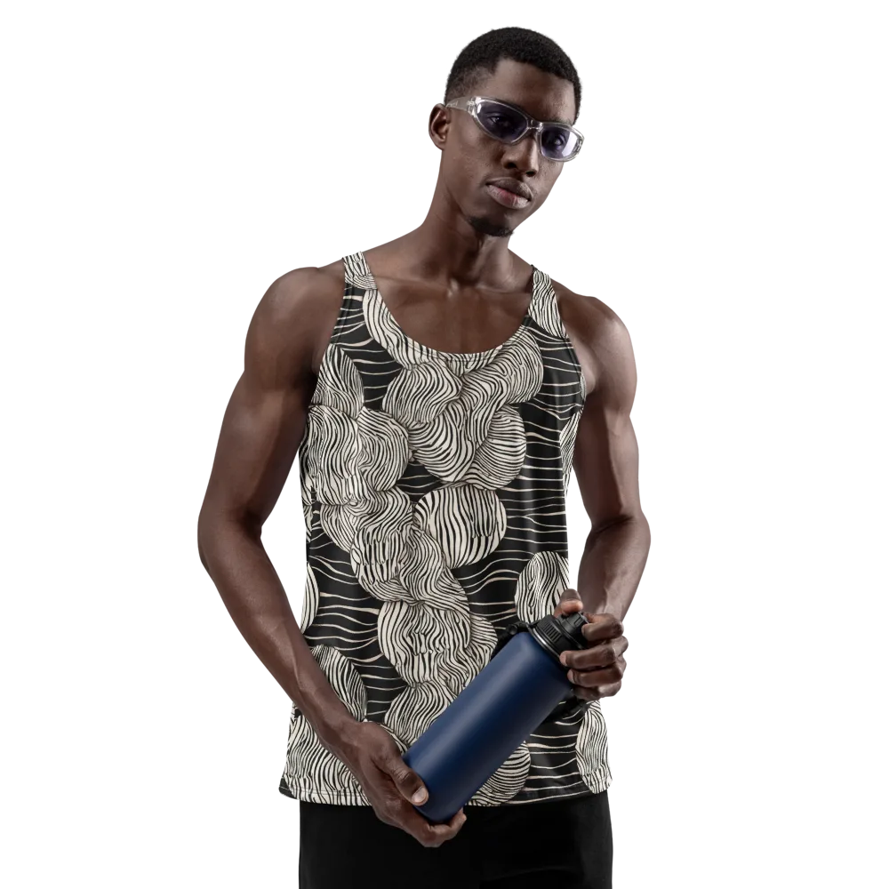 Onyx Ripple on Men's Tank Top — Front
