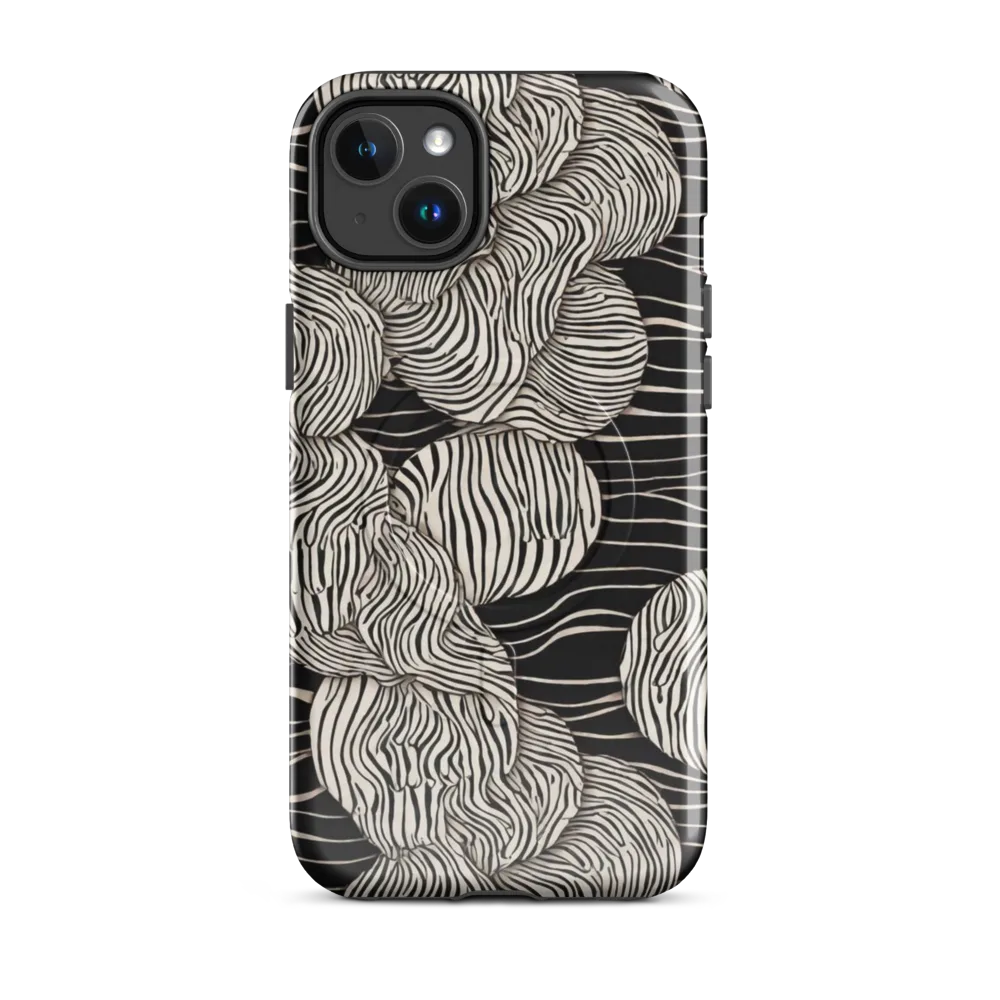 Onyx Ripple on MagSafe Tough Case for iPhone® — Front