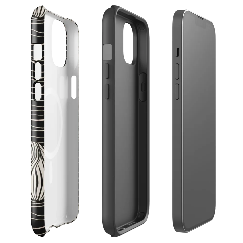 Onyx Ripple on MagSafe Tough Case for iPhone® — Front