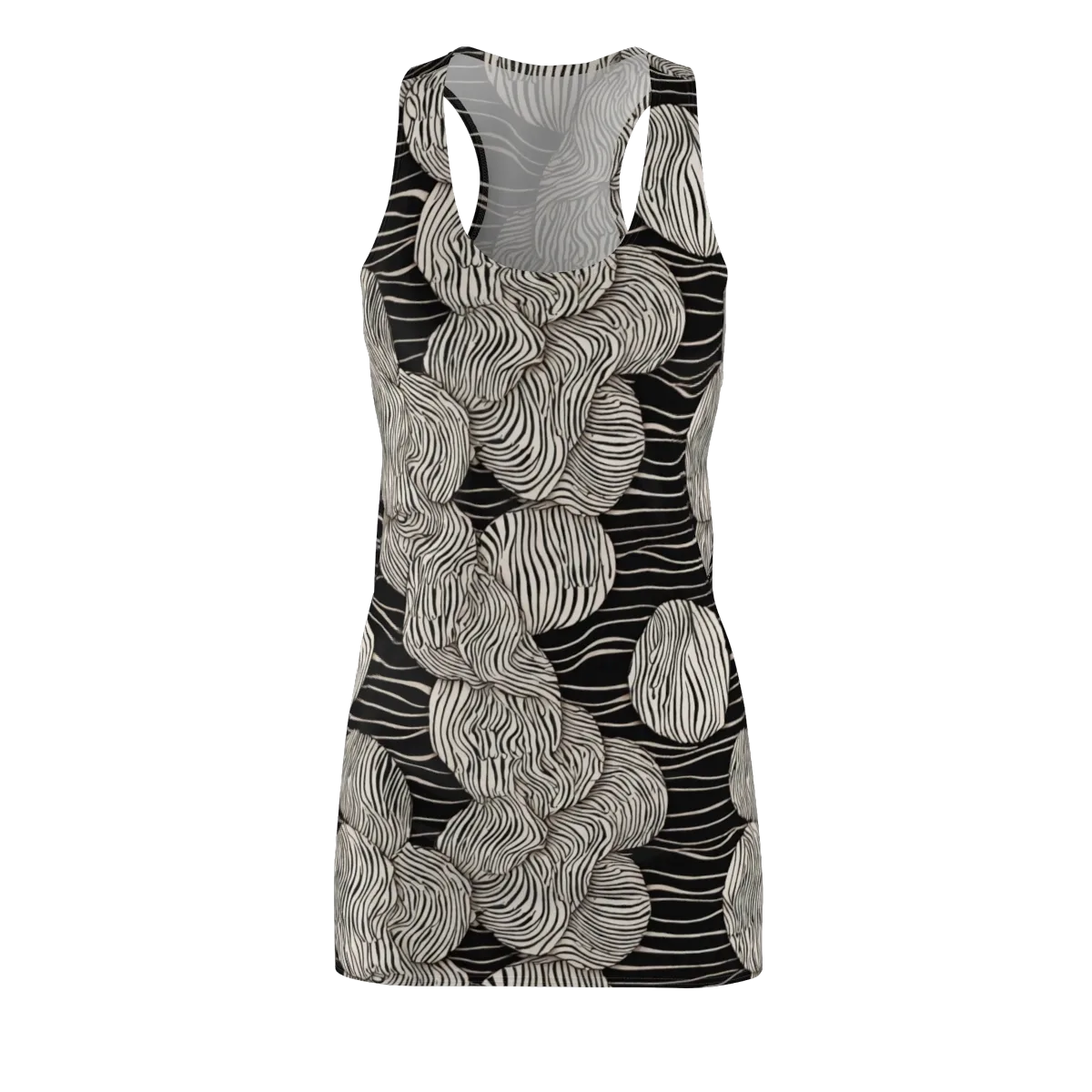 Onyx Ripple on Racerback Dress — Front