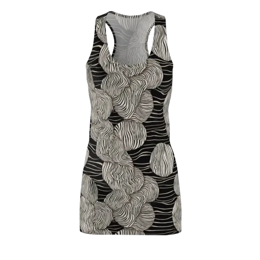Onyx Ripple on a Racerback Dress