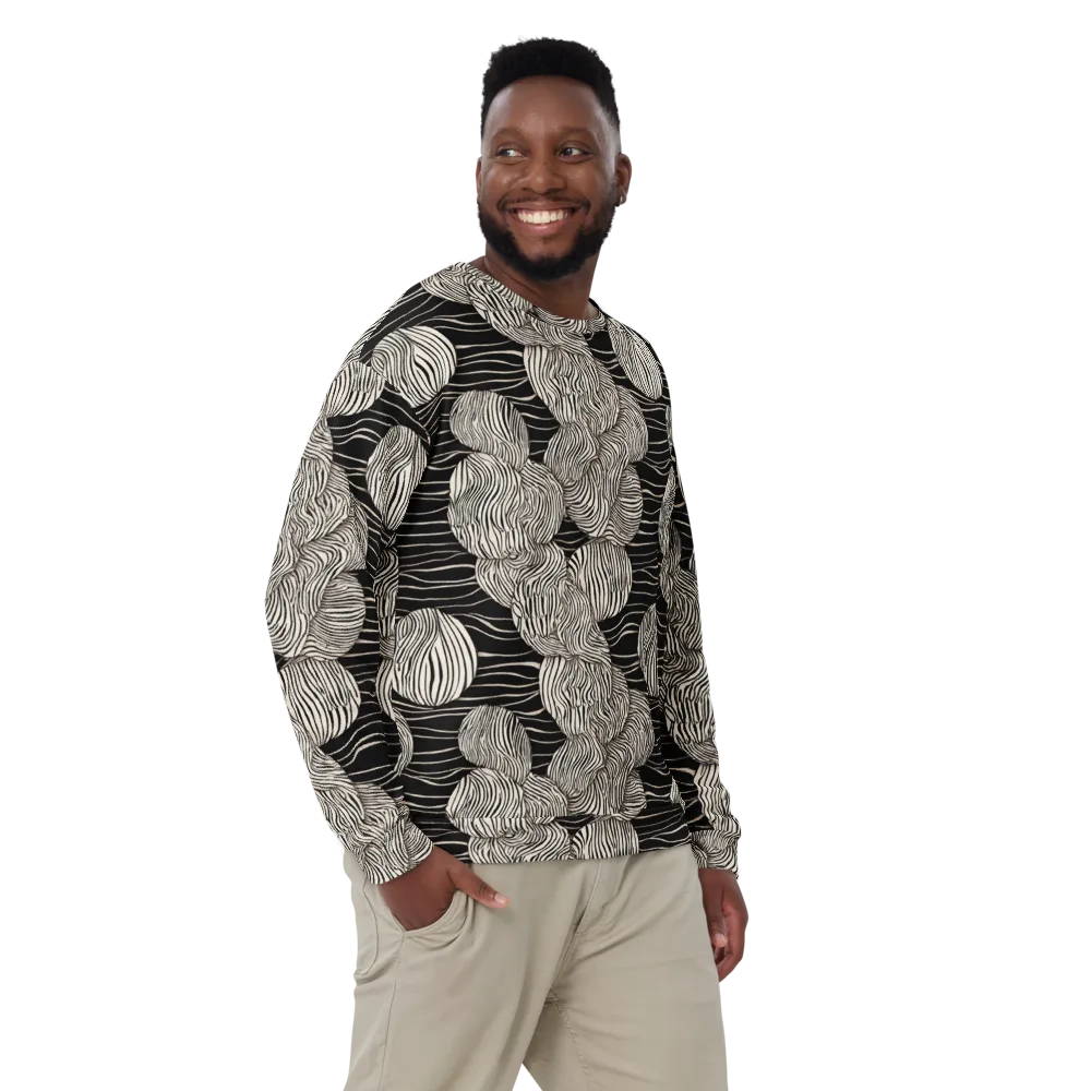 Onyx Ripple on Sweatshirt — Front