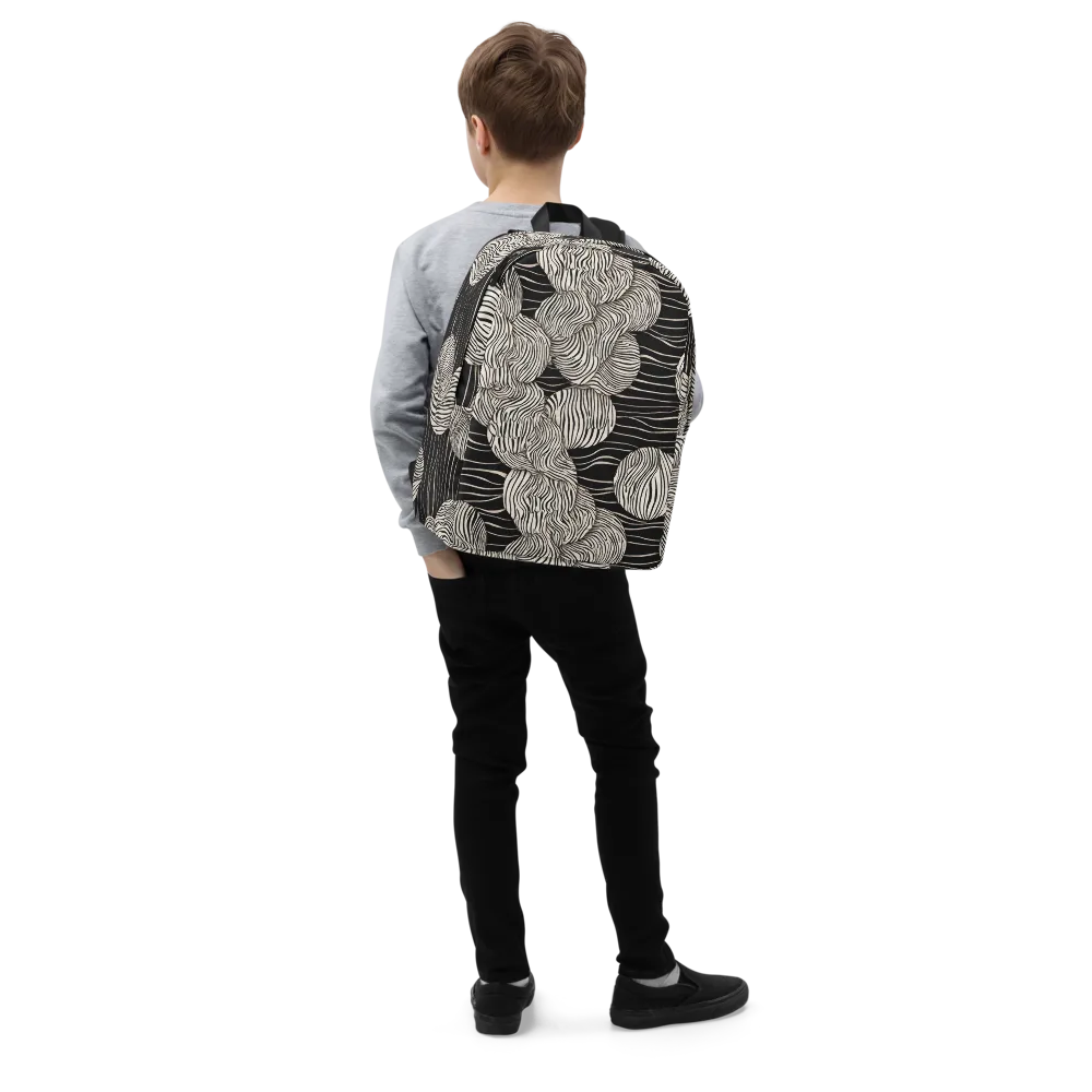 Onyx Ripple on Minimalist Backpack — Right Front