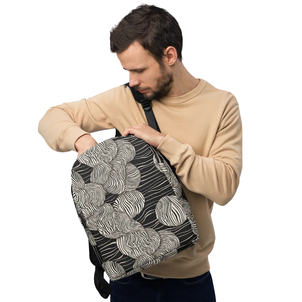 Onyx Ripple on Minimalist Backpack — Front