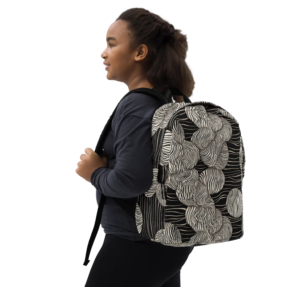 Onyx Ripple on Minimalist Backpack — Right Front