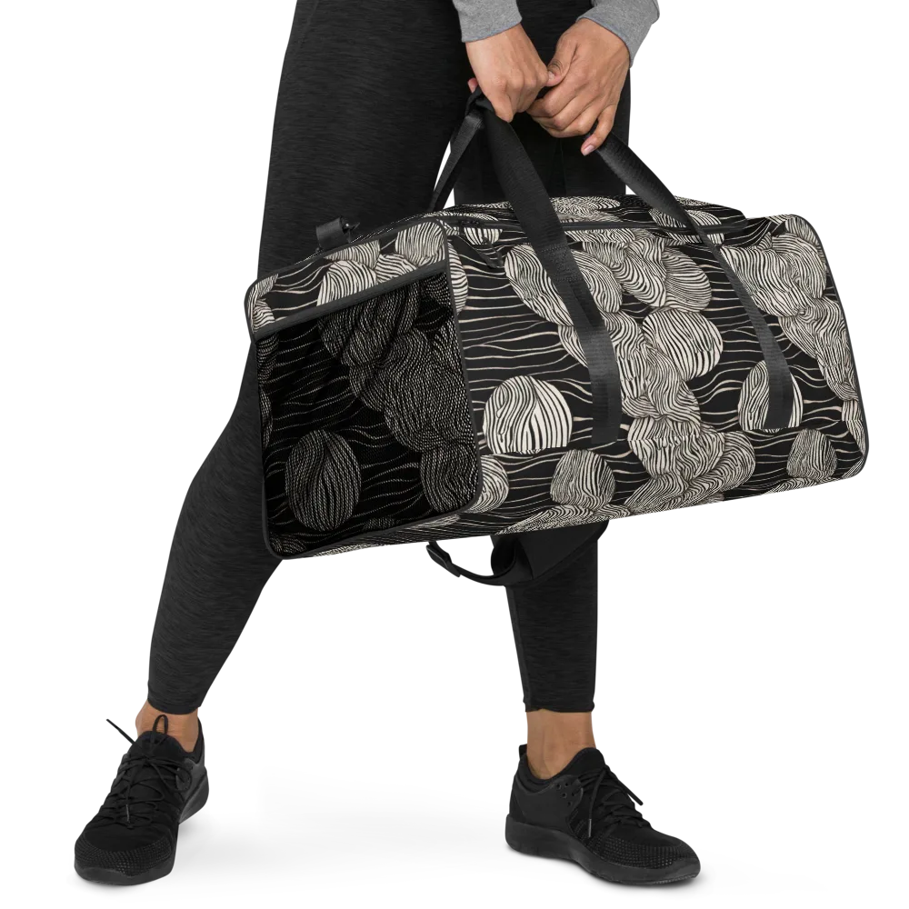 Onyx Ripple on Duffle Bag — Right Front