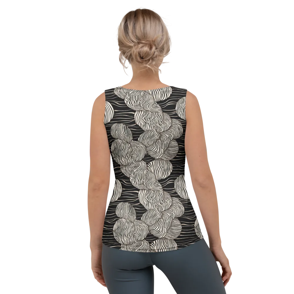 Onyx Ripple on Women's Tank Top — Back