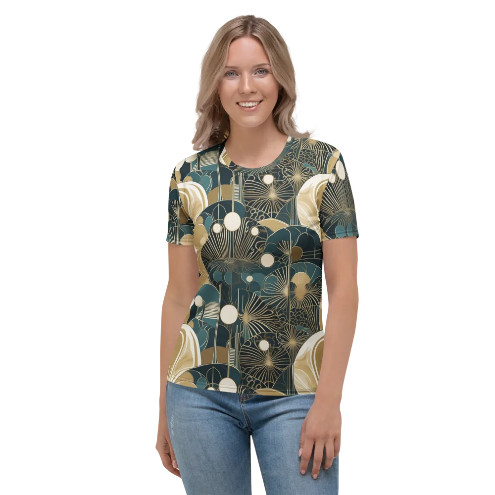 Gilded Night Garden on Women's Crew Neck T-Shirt — Front