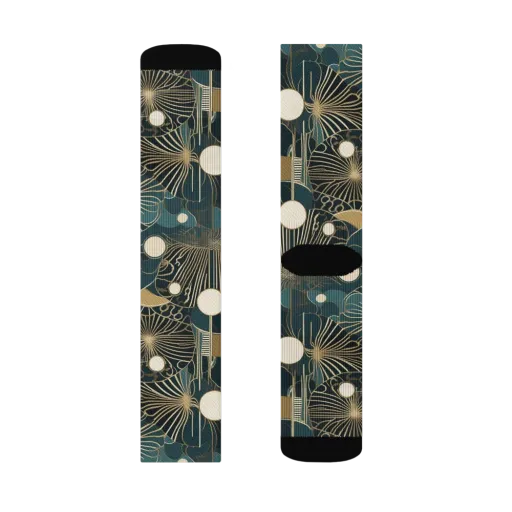 Gilded Night Garden on a Socks