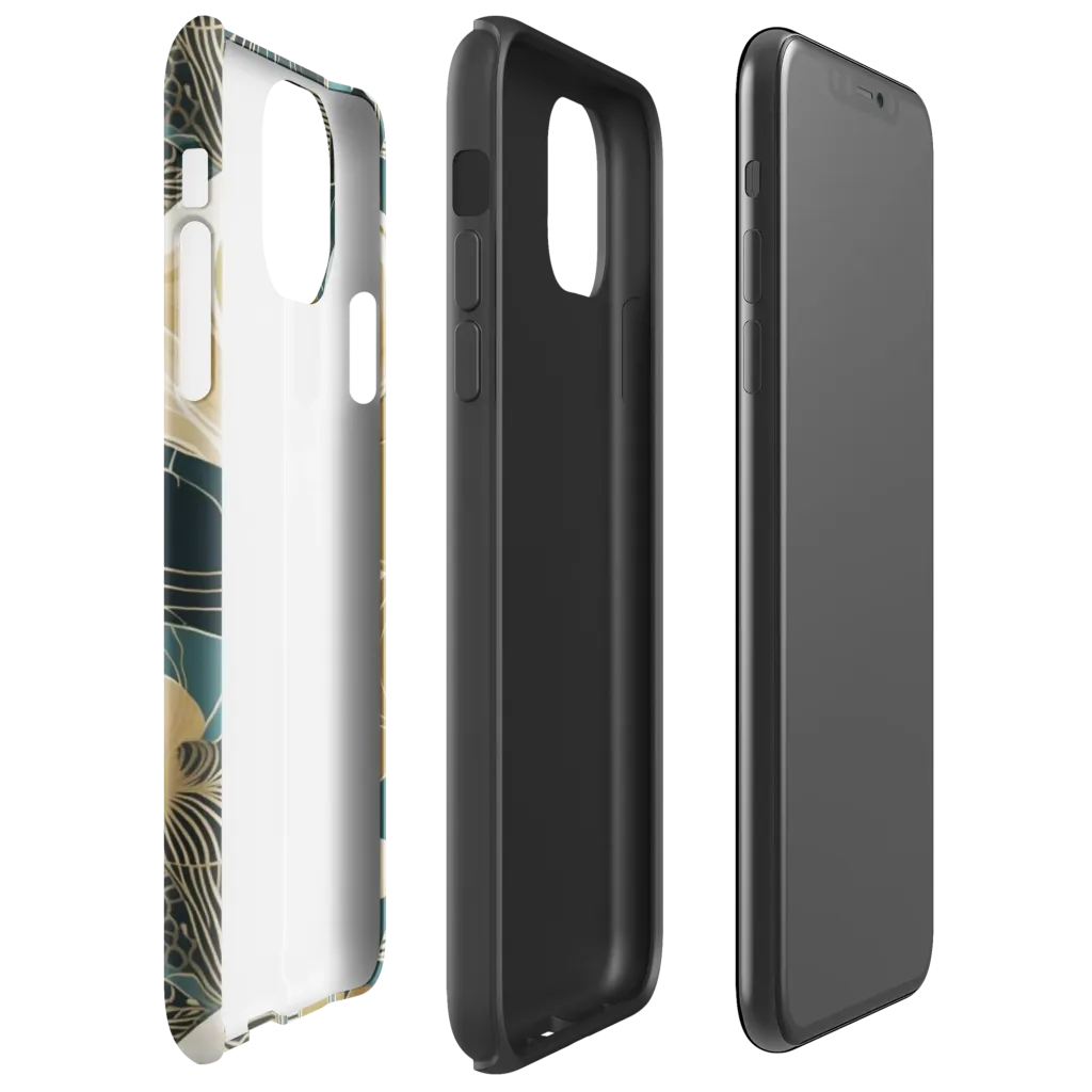 Gilded Night Garden on Tough Case for iPhone® — Right