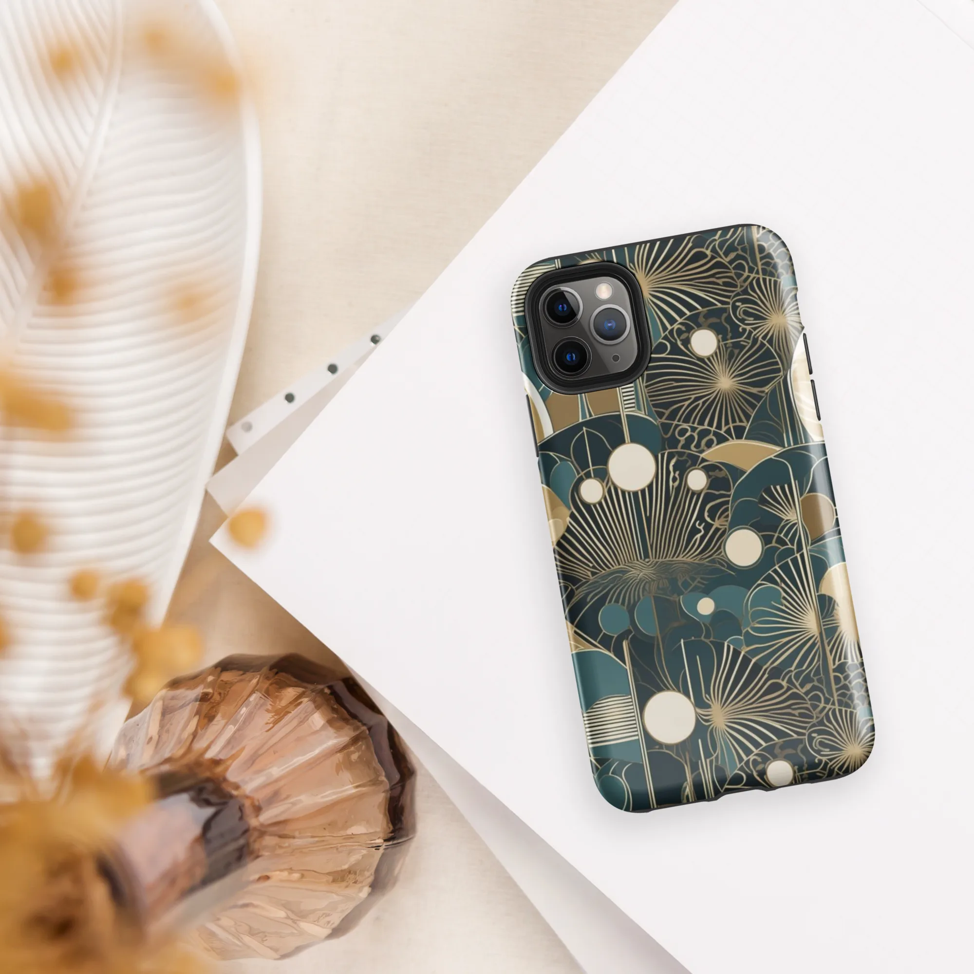 Gilded Night Garden on Tough Case for iPhone® — Front