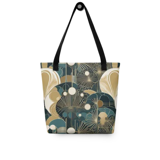 Gilded Night Garden on a Tote Bag