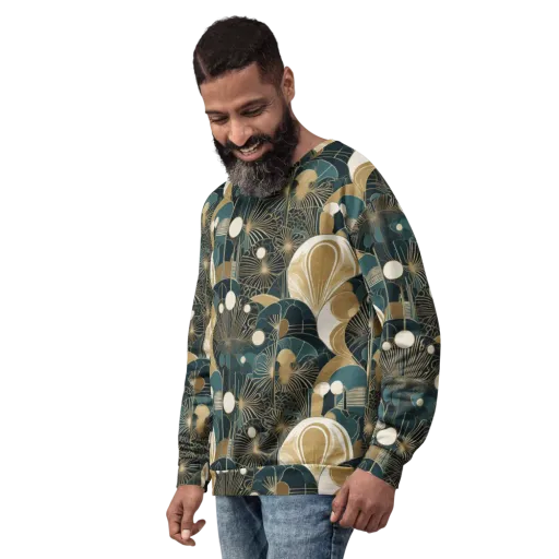 Gilded Night Garden on a Sweatshirt