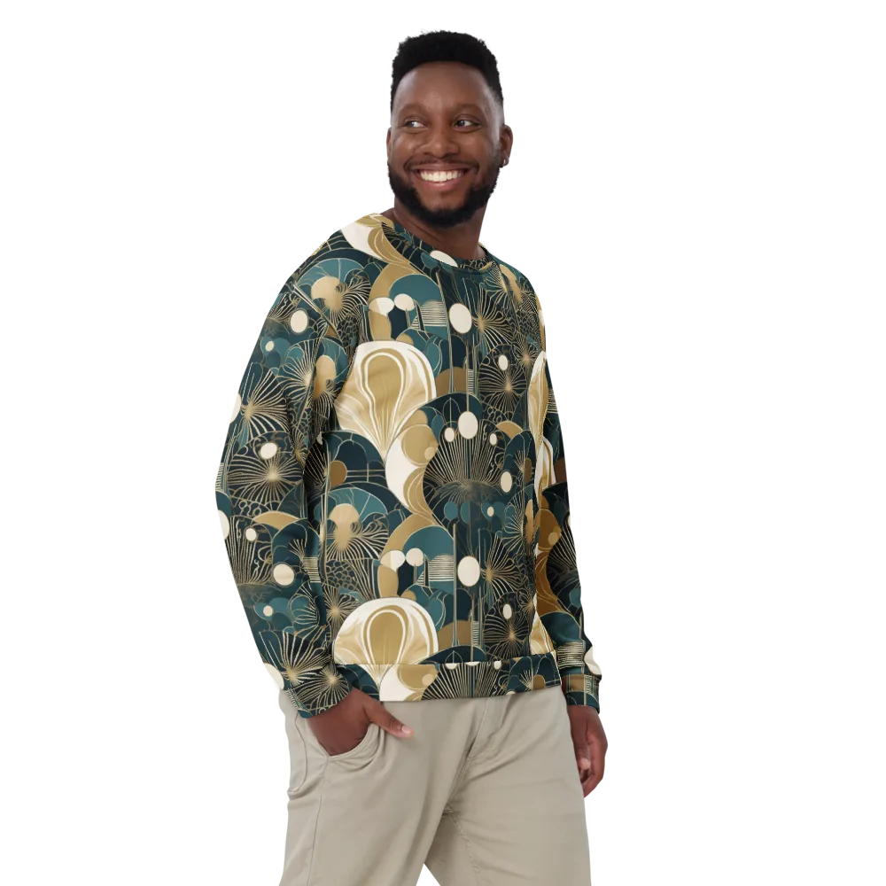 Gilded Night Garden on Sweatshirt — Front