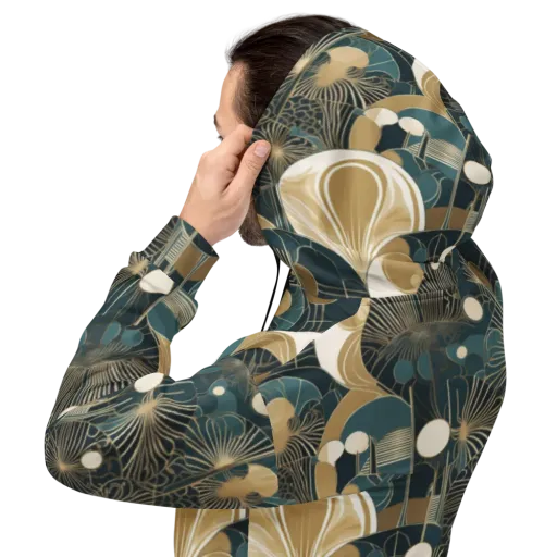 Gilded Night Garden on a Hoodie