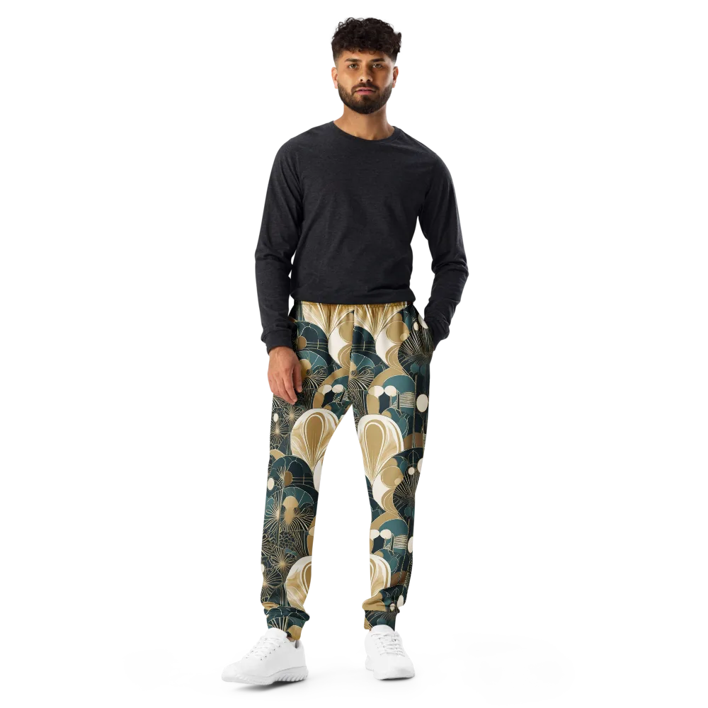Gilded Night Garden on Men's Joggers — Front