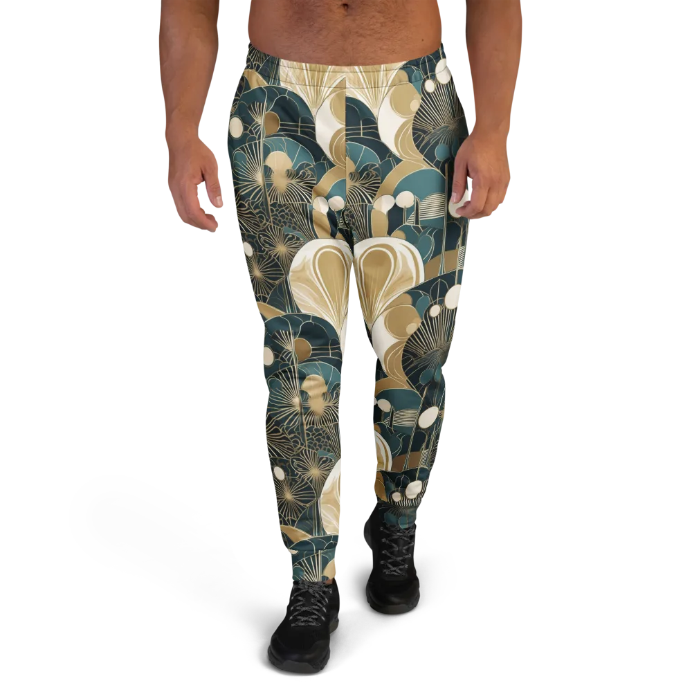 Gilded Night Garden on Men's Joggers — Front