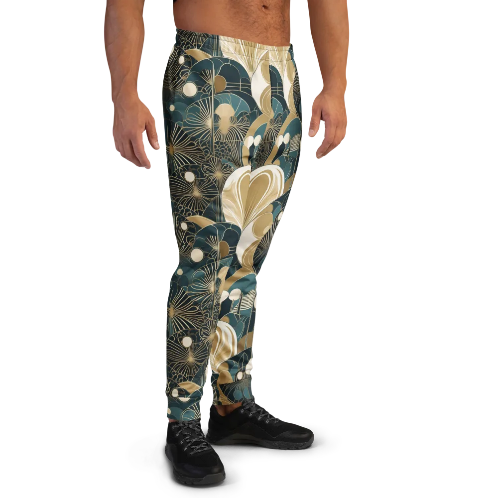 Gilded Night Garden on Men's Joggers — Right