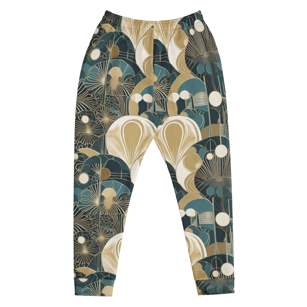 Gilded Night Garden on Men's Joggers — Front