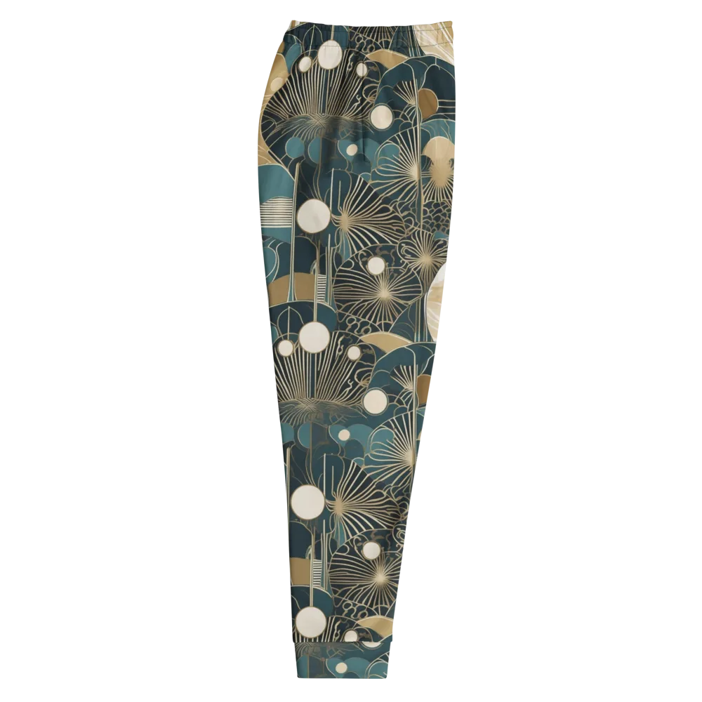 Gilded Night Garden on Men's Joggers — Right