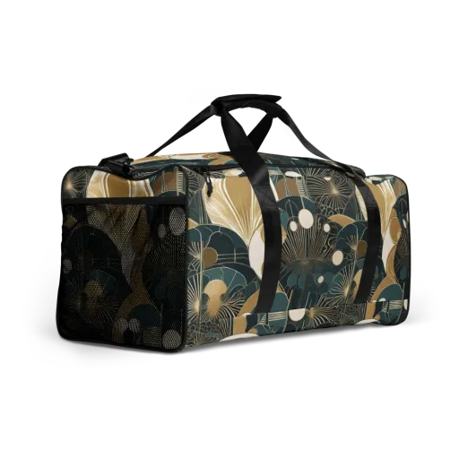 Gilded Night Garden on a Duffle Bag
