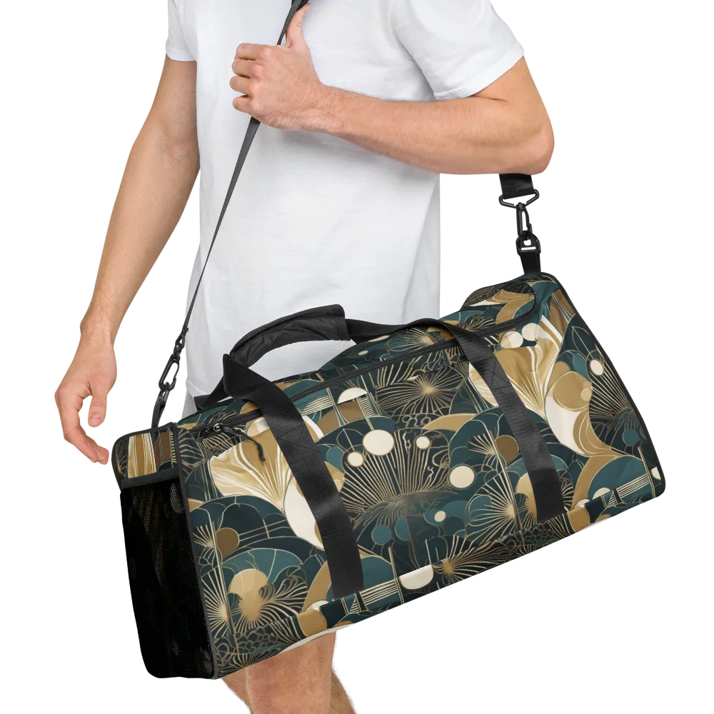 Gilded Night Garden on Duffle Bag — Right Front