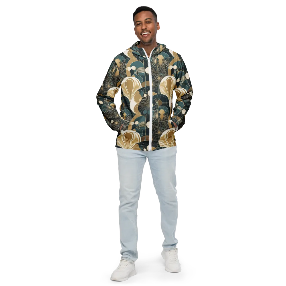 Gilded Night Garden on Men's Windbreaker — Front