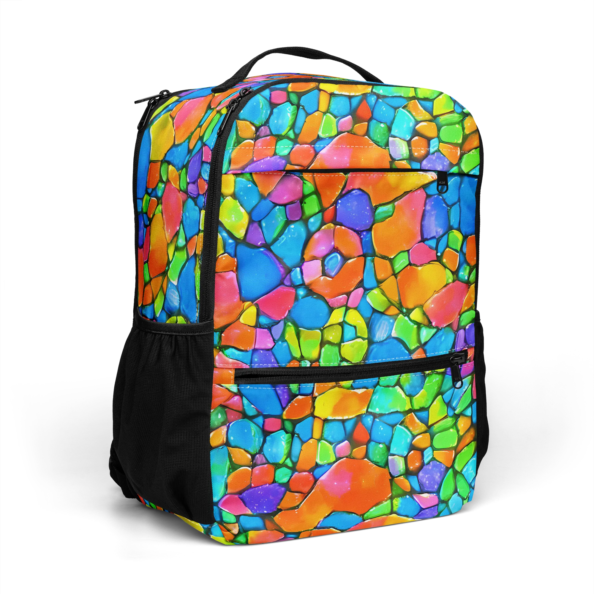 Prismatic Mosaic on Utility Backpack — Right Front