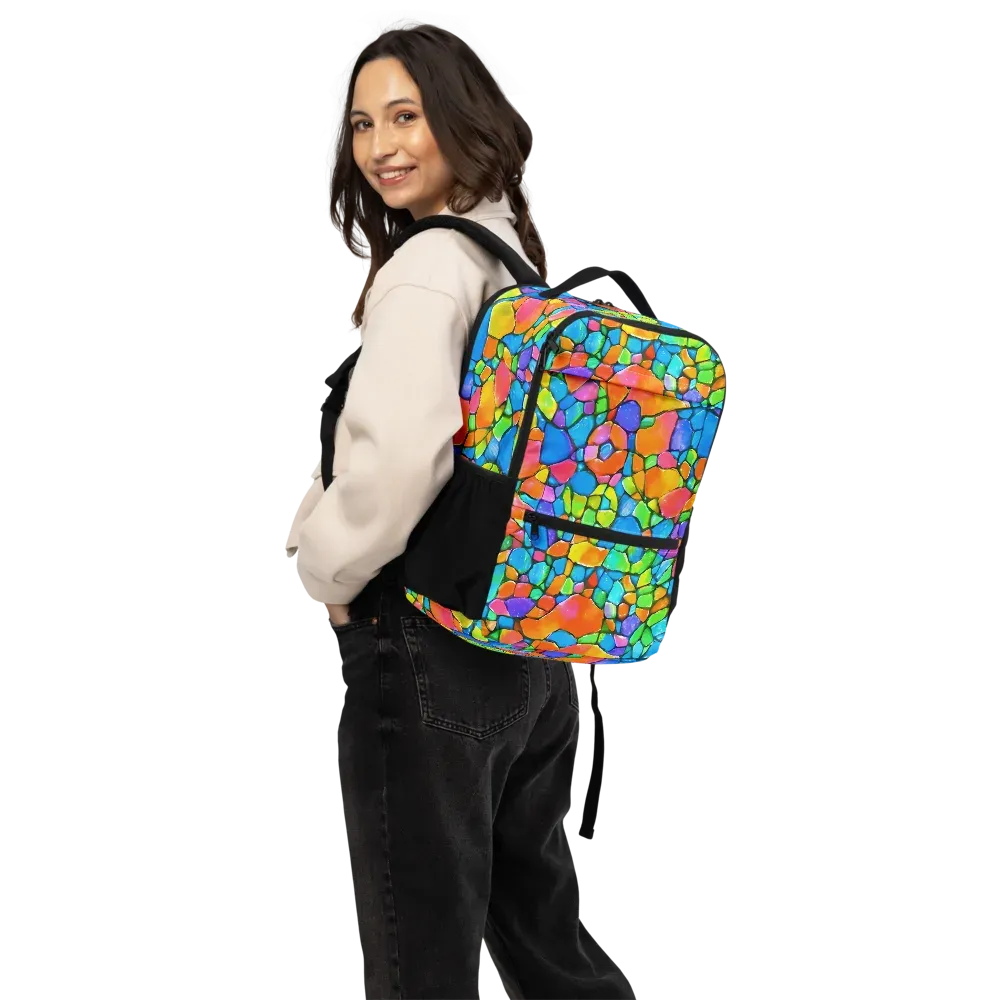 Prismatic Mosaic on Utility Backpack — Back