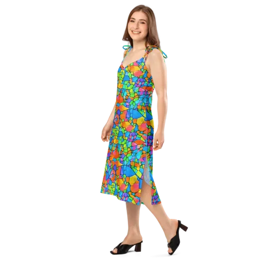 Prismatic Mosaic on a Slip Dress