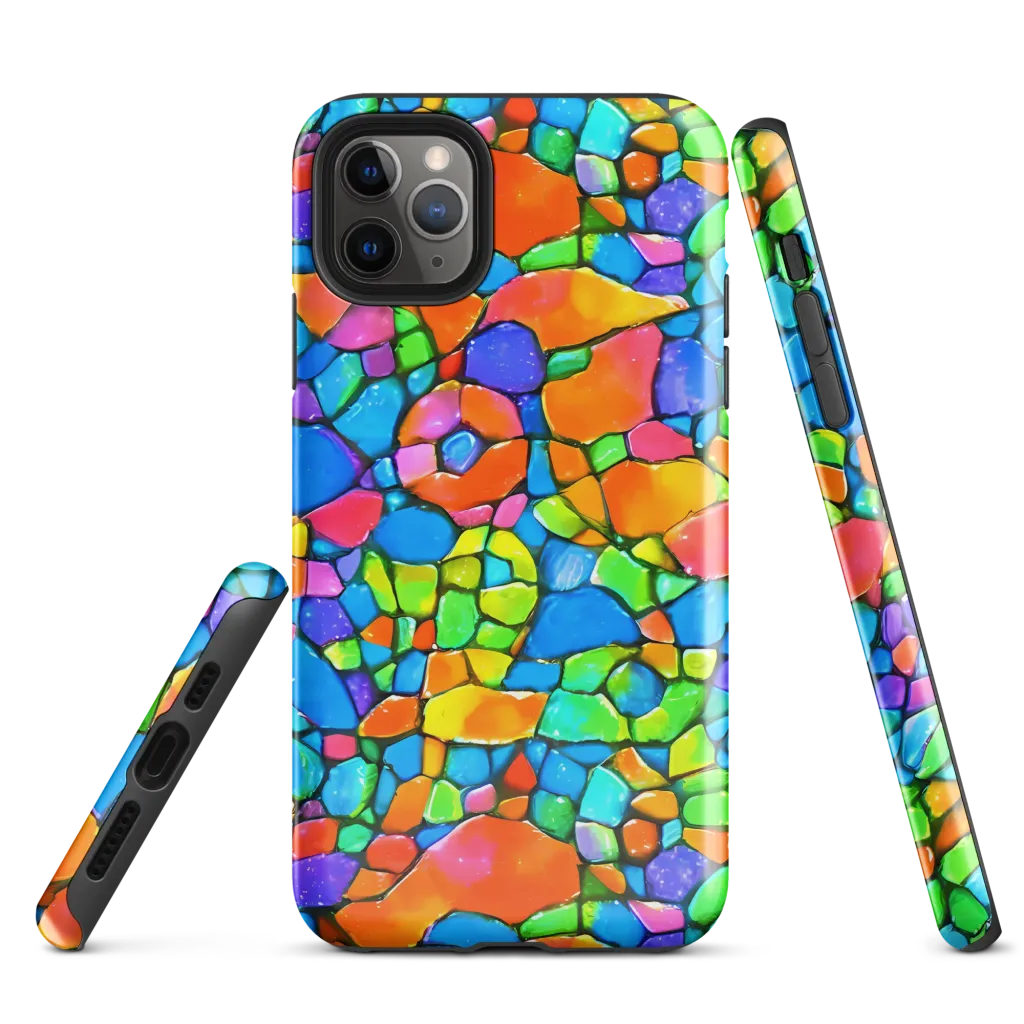 Prismatic Mosaic on Tough Case for iPhone® — Front