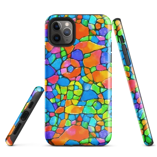 Prismatic Mosaic on a Tough Case for iPhone®