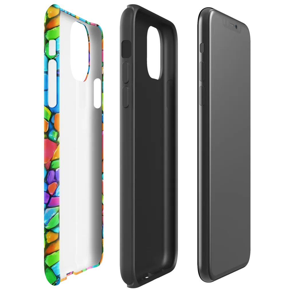 Prismatic Mosaic on Tough Case for iPhone® — Right