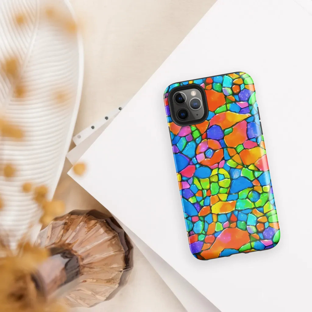 Prismatic Mosaic on Tough Case for iPhone® — Front