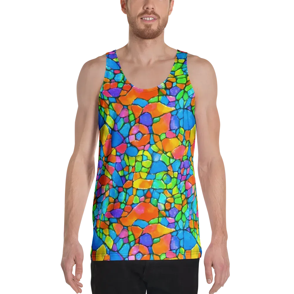 Prismatic Mosaic on Men's Tank Top — Front