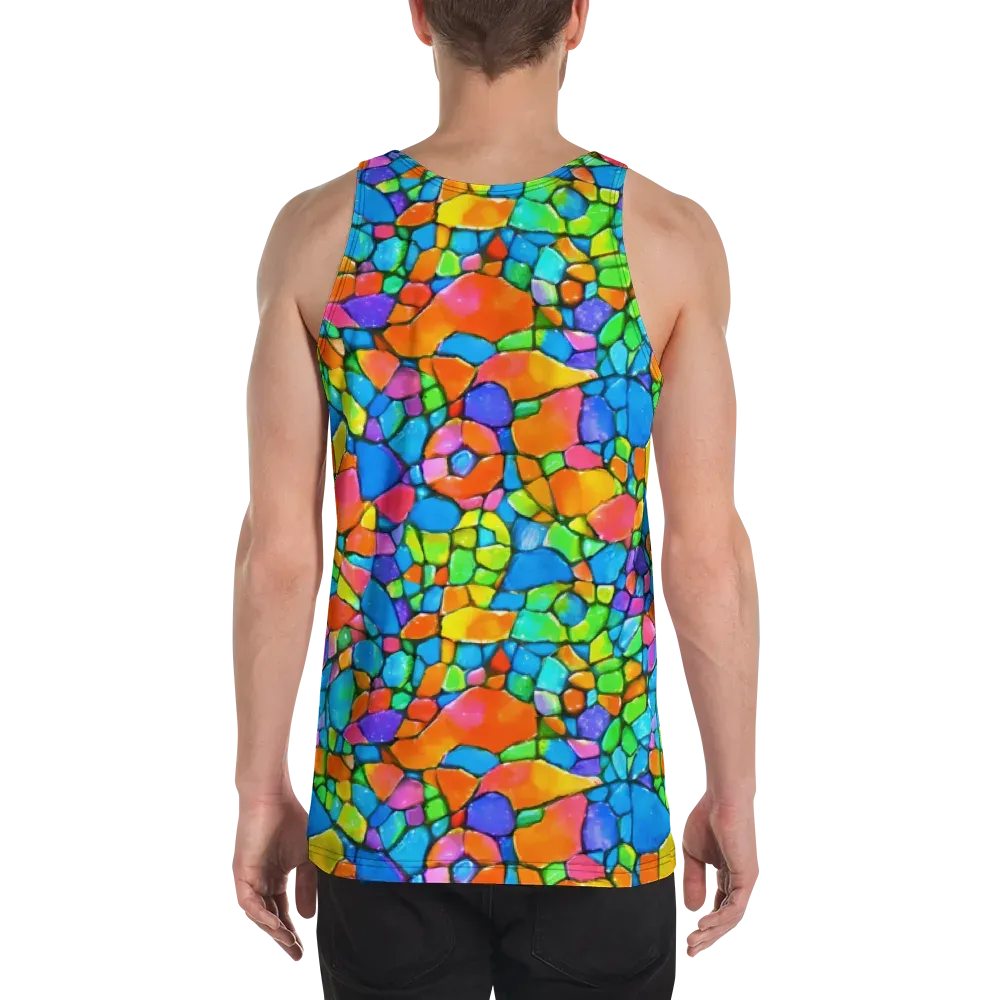 Prismatic Mosaic on Men's Tank Top — Back
