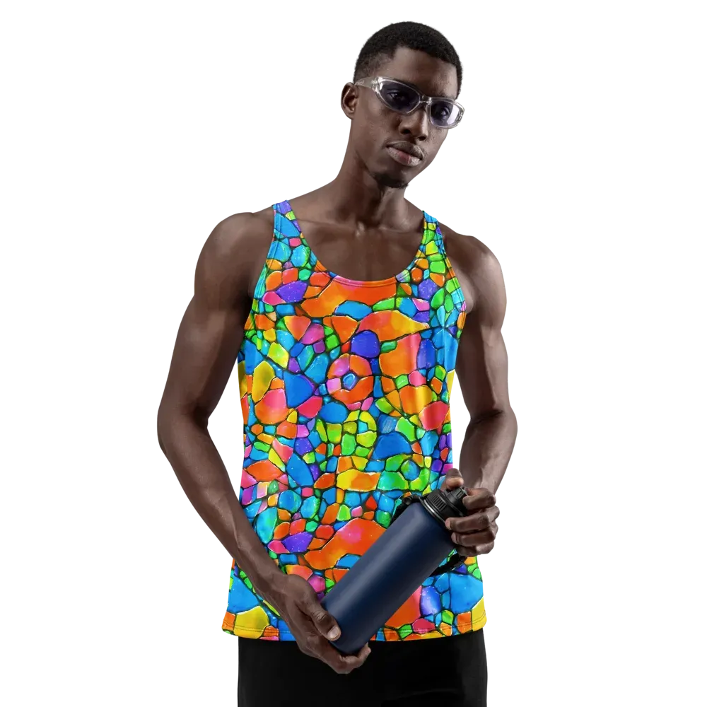 Prismatic Mosaic on Men's Tank Top — Front