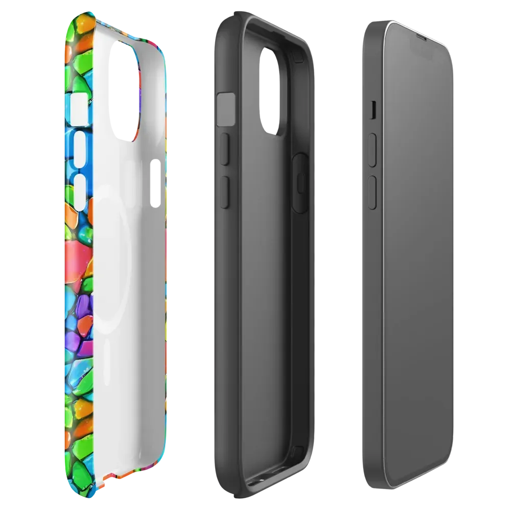 Prismatic Mosaic on MagSafe Tough Case for iPhone® — Front