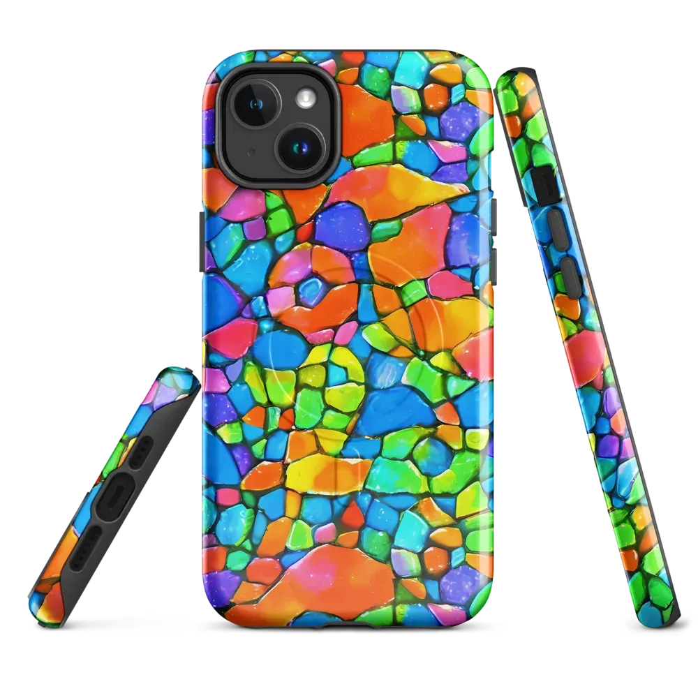Prismatic Mosaic on MagSafe Tough Case for iPhone® — Front