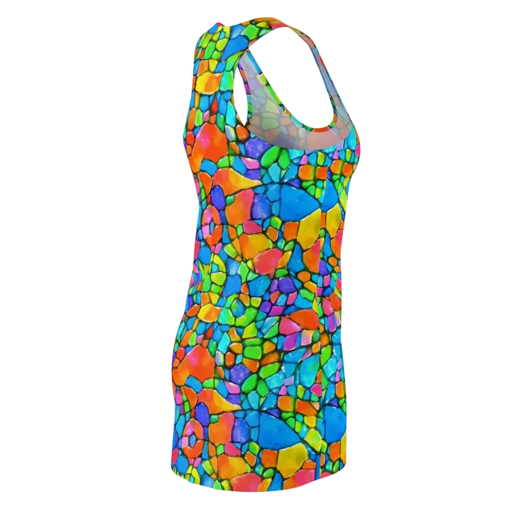 Prismatic Mosaic on Racerback Dress — Back Side