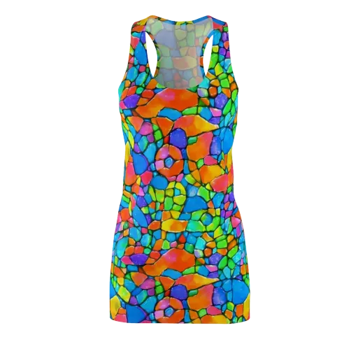 Prismatic Mosaic on a Racerback Dress