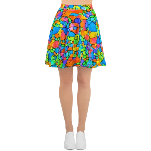 Prismatic Mosaic on a Skater Skirt