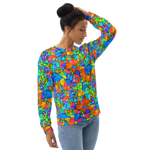 Prismatic Mosaic on a Sweatshirt