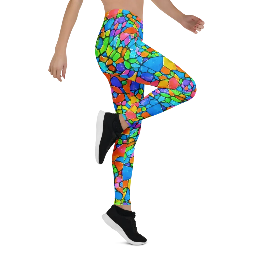 Prismatic Mosaic on Leggings — Right