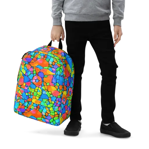 Prismatic Mosaic on a Minimalist Backpack