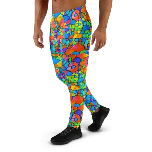 Prismatic Mosaic on a Men's Joggers