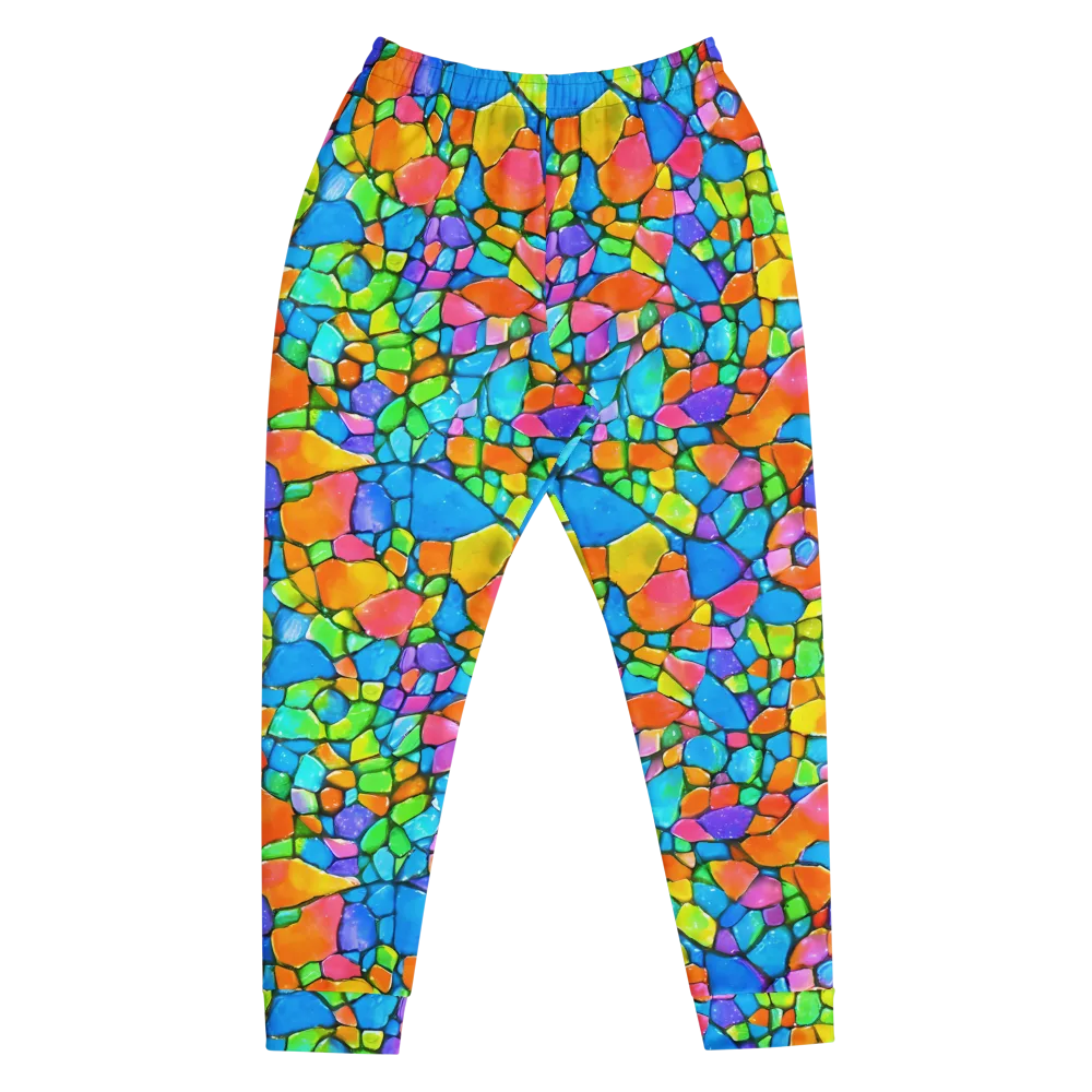 Prismatic Mosaic on Men's Joggers — Front