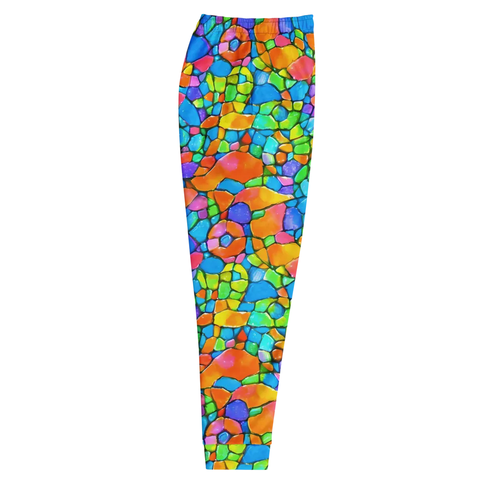 Prismatic Mosaic on Men's Joggers — Right