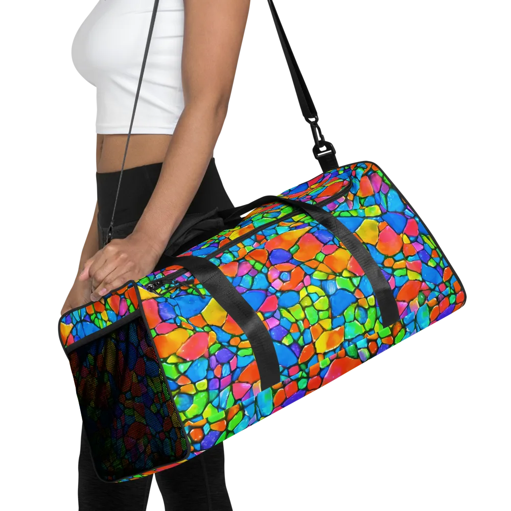 Prismatic Mosaic on Duffle Bag — Front