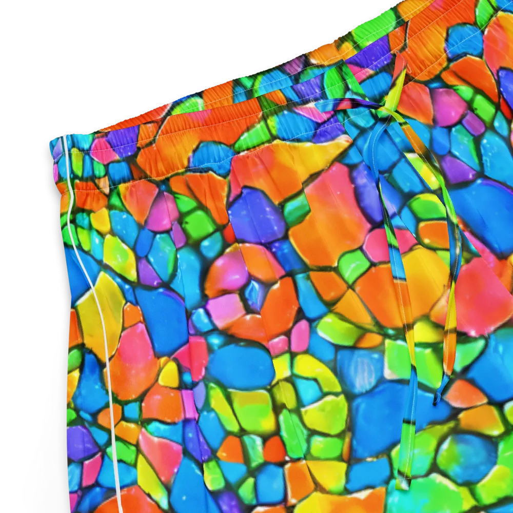 Prismatic Mosaic on Women's Pajama Shorts — Product details